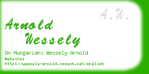 arnold wessely business card